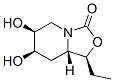 (1S,6S,7R,8aS)-1-乙基-6,7-二羟基己a氢[1,3]恶唑并[3,4-a]吡啶-3-酮结构式_287185-05-1结构式