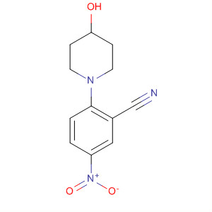 2-(4-Hydroxypiperidin-1-yl)-5-nitrobenzonitrile Structure,288251-79-6Structure