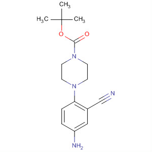 4-(4-氨基-2-氰基-苯基)-哌嗪-1-羧酸叔丁酯结构式_288251-85-4结构式