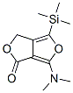 6-(二甲基氨基)-4-(三甲基甲硅烷基)-1H,3h-呋喃并[3,4-c]呋喃-1-酮结构式_289673-85-4结构式