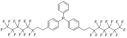 Phenylbis[4-(3,3,4,4,5,5,6,6,7,7,8,8,8-tridecafluorooctyl)phenyl]phosphine Structure,290827-94-0Structure