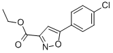 5-(4-Chloro-phenyl)-isoxazole-3-carboxylic acid ethyl ester Structure,29363-97-1Structure