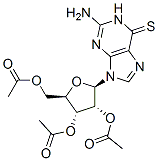 2-氨基-9-(2,3,5-三邻乙酰基-beta-d-呋喃核糖基)-6-硫代嘌呤结构式_2946-36-3结构式