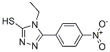 4-Ethyl-5-(4-nitro-phenyl)-4H-[1,2,4]triazole-3-thiol Structure,29527-36-4Structure