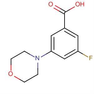 3-Fluoro-5-(4-morpholinyl)benzoic acid Structure,295311-40-9Structure