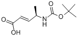 (2E,4r)-4-[[(1,1-dimethylethoxy)carbonyl]amino]-2-pentenoic acid Structure,299182-03-9Structure