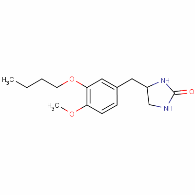 4-(3-丁氧基-4-甲氧基苯基)咪唑啶-2-酮结构式_29925-17-5结构式