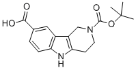 1,3,4,5-Tetrahydro-pyrido[4,3-b]indole-2,8-dicarboxylic acid 2-tert-butyl ester Structure,300715-96-2Structure