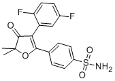 Benzenesulfonamide, 4-[3-(2,5-difluorophenyl)-4,5-dihydro-5,5-dimethyl-4-oxo-2-furanyl]- Structure,301693-32-3Structure