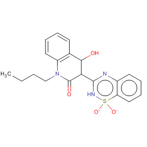 1-Butyl-3-(1,1-dioxido-2h-1,2,4-benzothiadiazin-3-yl)-4-hydroxy-2(1h)-quinolinone Structure,303776-83-2Structure