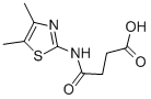 N-(4,5-dimethyl-thiazol-2-yl)-succinamic acid Structure,304459-57-2Structure