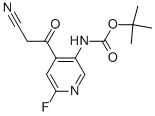 Tert-butyl 4-(2-cyanoacetyl)-6-fluoropyridin-3-ylcarbamate Structure,305371-16-8Structure