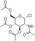 2-乙酰氨基-2-脱氧-alpha-d-吡喃葡萄糖氯化物 3,4,6-三乙酸酯结构式_3068-34-6结构式