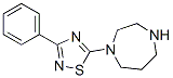 5-(1,4-Diazepan-1-yl)-3-phenyl-1,2,4-thiadiazole Structure,306934-71-4Structure