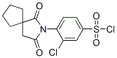 3-氯-4-(1,3-二氧代-2-氮杂螺[4.4]-2-壬基)苯磺酰氯结构式_306934-73-6结构式