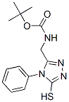 5-(N-叔丁氧羰基氨甲基)-4-苯基-1,2,4-噻唑-3-硫醇结构式_306935-45-5结构式