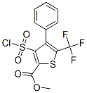 Methyl 3-(chlorosulfonyl)-4-phenyl-5-(trifluoromethyl)thiophene-2-carboxylate Structure,306935-98-8Structure