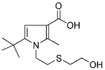 5-(Tert-butyl)-1,2-[(2-hydroxyethyl)thio]ethyl-2-methyl-1H-pyrrole-3-carboxylic acid Structure,306936-19-6Structure