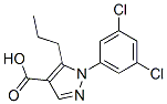 1-(3,5-Dichlorophenyl)-5-propyl-1H-pyrazole-4-carboxylic acid Structure,306936-60-7Structure