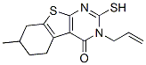 3-Allyl-2-mercapto-7-methyl-5,6,7,8-tetrahydro-3h-benzo[4,5]thieno[2,3-d]pyrimidin-4-one Structure,307512-22-7Structure