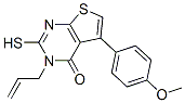 3-烯丙基-5-(4-甲氧基苯基)-2-磺酰基噻吩并[2,3-d]嘧啶-4(1h)-酮结构式_307512-27-2结构式