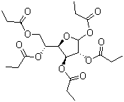 1,2,3,5,6-戊-o-丙烷酰基-b-d-呋喃葡萄糖结构式_307531-77-7结构式