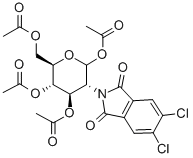 2-脱氧-2-(4,5-二氯苯二酰亚氨基)-D-吡喃葡萄糖1,3,4,6-四乙酸酯结构式_308796-43-2结构式