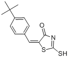 (5E)-5-(4-叔丁基亚苄基)-2-疏基-1,3-噻唑-4(5H)-酮结构式_312607-49-1结构式