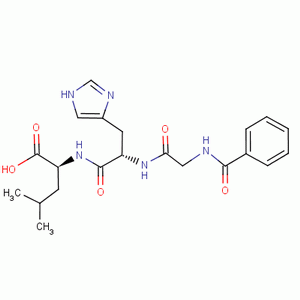 Hippuryl-l-histidyl-l-leucine,tetrahydrate Structure,31373-65-6Structure