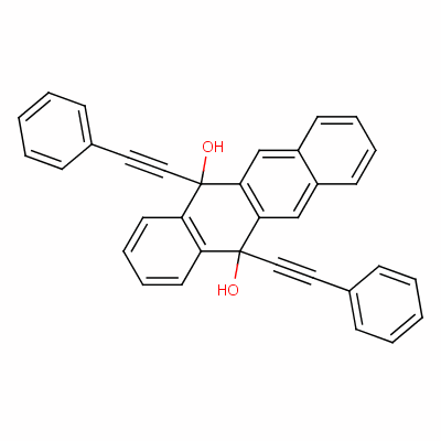 5,12-二氢-5,12-双(苯基乙炔)并四苯-5,12-二醇结构式_31559-43-0结构式