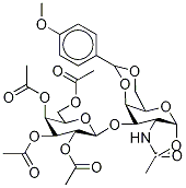 甲基2-乙酰氨基-2-脱氧-4,6-茴香醚亚基-O-[beta-D-(2,3,4,6-四乙酰基)吡喃半乳糖基]-alpha-D-吡喃半乳糖苷结构式_316139-74-9结构式