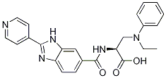 3-(乙基苯基氨基)-n-[[2-(4-吡啶)-1H-苯并咪唑-6-基]羰基]-L-丙氨酸结构式_316833-27-9结构式