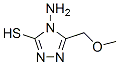 4-氨基-5-甲氧基甲基-4H-1,2,4-噻唑-3-硫醇结构式_31821-72-4结构式