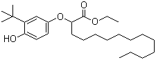 2-(3-叔丁基-4-羟基苯氧基)十四酸乙酯结构式_31994-60-2结构式