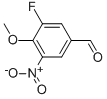 3-Fluoro-4-methoxy-5-nitrobenzaldehyde Structure,320-70-7Structure