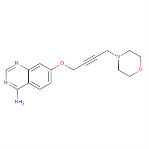 4-氨基-7-(4-吗啉-2-丁炔-1-基氧基)喹唑啉结构式_320365-86-4结构式