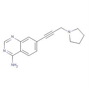 4-氨基-7-[3-(吡咯烷-1-基)-1-丙炔]喹唑啉结构式_320366-34-5结构式