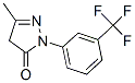 5-Methyl-2-(3-trifluoromethyl-phenyl)-2,4-dihydro-pyrazol-3-one Structure,321-05-1Structure