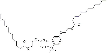 (Isopropylidene)bis(4,1-phenyleneoxyethylene) dilaurate Structure,32154-05-5Structure