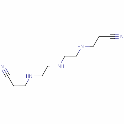 3,3-[亚氨基双(1,2-乙烷二基亚氨基)]双-丙腈结构式_3216-99-7结构式