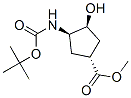 (1R,2S,4R)-N-Boc-1-氨基-2-羟基环戊烷-4-羧酸甲酯结构式_321744-17-6结构式