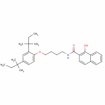 1-Hydroxy-n-[4-(2,4-di-tert-pentylphenoxy)butyl]-2-naphthamide Structure,32180-75-9Structure