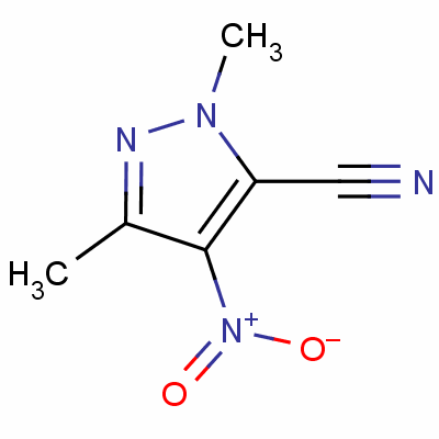 1,3-Dimethyl-4-nitro-1h-pyrazole-5-carbonitrile Structure,32183-13-4Structure