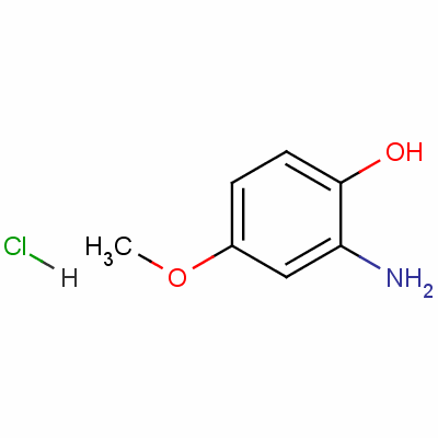 2-氨基-4-甲氧基-苯酚盐酸盐结构式_32190-97-9结构式