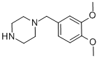 1-(3,4-Dimethoxy-benzyl)-piperazine Structure,32231-07-5Structure