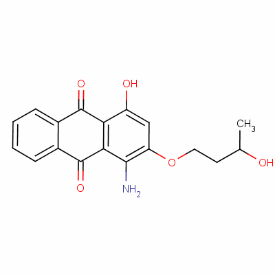 1-氨基-4-羟基-2-(3-羟基丁氧基)-9,10-蒽二酮结构式_3224-15-5结构式