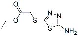 Ethyl 2-[(5-amino-1,3,4-thiadiazol-2-yl)thio]acetate Structure,32418-24-9Structure