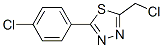 2-Chloromethyl-5-(4-chlorophenyl)-1,3,4-thiadiazole Structure,3247-70-9Structure