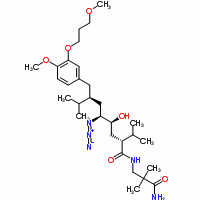 Benzeneoctanamide, n-(3-amino-2,2-dimethyl-3-oxopropyl)- δ-azido-γ-hydroxy-4-methoxy-3-(3-methoxypropoxy)- α, ζ-bis(1-methylethyl)-, (αs, γs, δs, ζs)- Structure,324763-47-5Structure