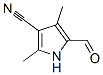 (8CI)-5-甲酰基-2,4-二甲基吡咯-3-甲腈结构式_32487-71-1结构式